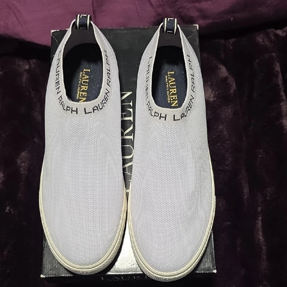 Ralph Lauren Gray Slip-On Sneakers - Picture 4 of 5